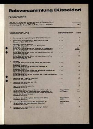Rat öffentlich und nicht öffentlich