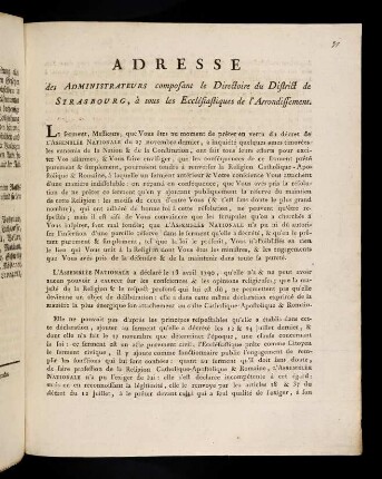 1r-2v, Adresse des Administrateurs ...