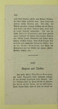 XIII. Ungarn und Tuerken