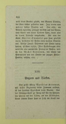 XIII. Ungarn und Tuerken