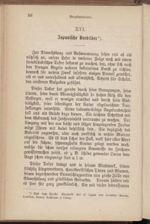 XVI. Japanische Vorbilder.