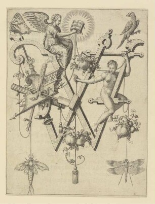 Buchstabe W (Bry, Nova alphati effectio, 1595)