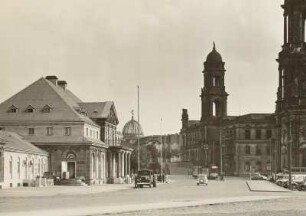 Dresden, Blick über den Theaterplatz : Italienisches Dörfchen mit Ständehaus