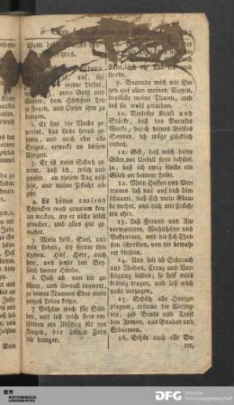 Vom Lobe Gottes des Morgens.