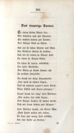 Das traurige Turnei.