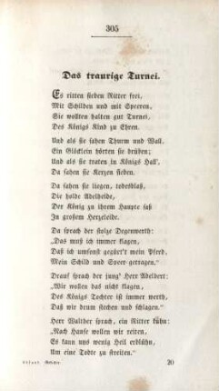 Das traurige Turnei.