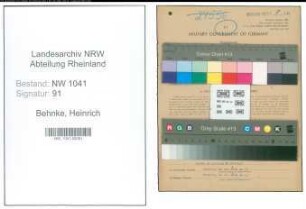 Entnazifizierung Heinrich Behnke , geb. 29.06.1900 (Buchhalter)