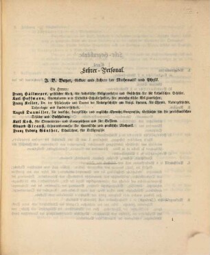 Jahresbericht über die Landwirthschafts- und Gewerbsschule Erster Klasse zu Speyer in der Pfalz : für das Schuljahr ... 1861/62