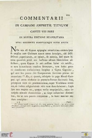 Alexii Symmachi Mazochii in legem paganam pagi herculanei Commentatio