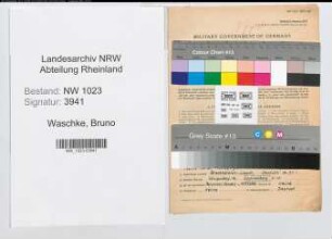 Entnazifizierung Bruno Waschke , geb. 29.08.1900 (Elektromeister)