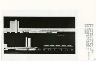 Anhalter Bahnhof, Berlin-Kreuzberg (Diplomarbeit bei Bernhard Hermkes): Ansichten von Osten und Norden
