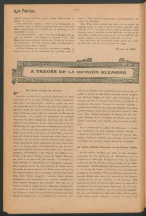 A través de la opinión alemana