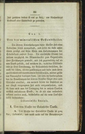 Cap. 5. Von den mineralischen Bestandtheilen