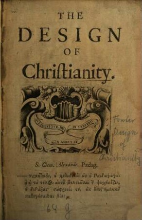 The design of Christianity