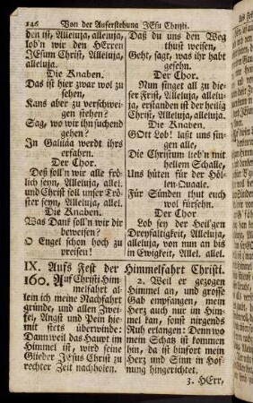 146-165, IX. Aufs Fest der Himmelfahrt Christi. - X. Aufs Heil. Pfingst-Fest.