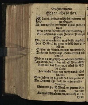 Wohlmeinendes Ehren-Gedichte