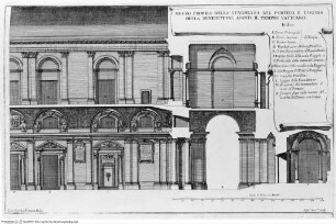 Templum vaticanum et ipsius origo - p. 277: Roma, San Pietro in Vaticano, vestibolo, loggia di Benedizione, longitudinale