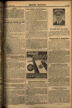 Zweite Ausgabe vom Freitag, den 22. November 1935.