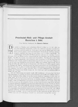 Provinzial-Heil- und Pflege-Anstalt Bunzlau i. Schl.
