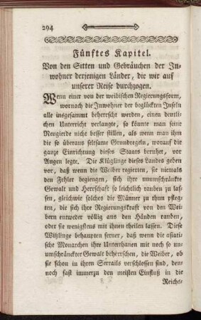Fünftes Kapitel. Von den Sitten und Gebräuchen der Inwohner derjenigen Länder, die wir auf unserer Reise durchzogen.