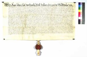 Lehenbrief des Stifts Comburg über Bartenau.
