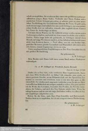 August Wilhelm von Schlegel an Friedrich Justin Bertuch, Jena, 12.04.1799