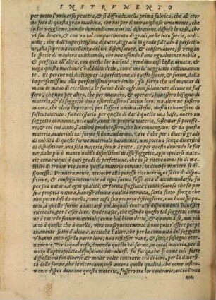 Instrvmento Della Filosofia Natvrale