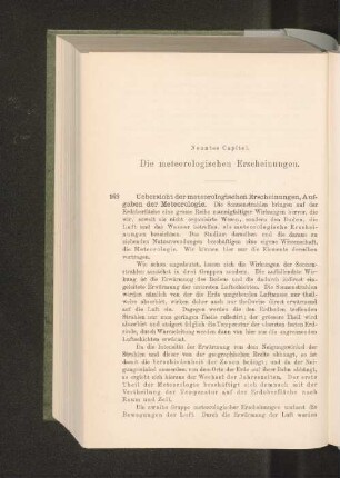 Neuntes Capitel. Die meteorologischen Erscheinungen.