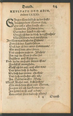 Psalmus LXXXI. - Psalmus XC.