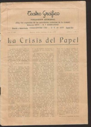 La crisis del papel