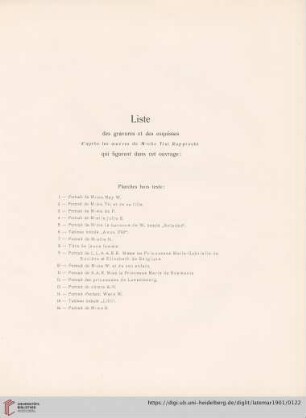 Planches hors texte