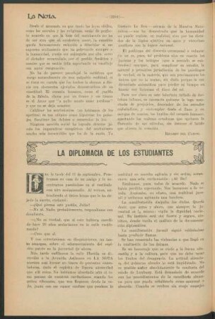 La diplomacia de los estudiantes