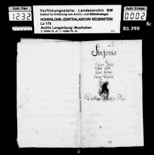 Ignaz Pleyel: Sinfonia / a / Due Violini / Due Oboi / Due Corni / Due Clarini / Timpani / Viola / e / Basso / Del Sig. I. Pleyel / C-dur.