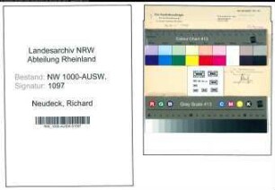 Entnazifizierung Richard Neudeck, geb. ()