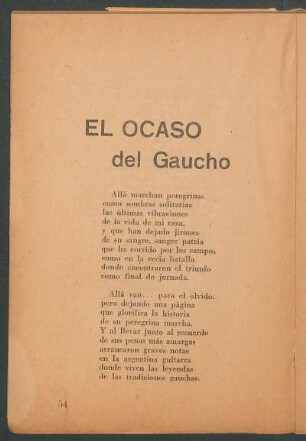 El Ocaso del Gaucho