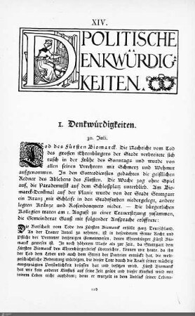 Politische Denkwürdigkeiten.