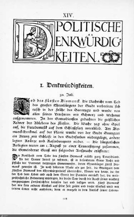 Politische Denkwürdigkeiten.