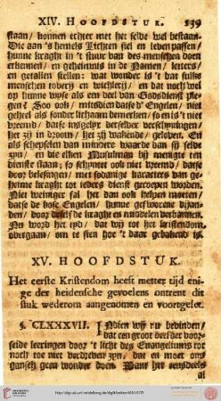 XV. Hoofdstuk