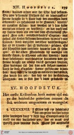 XV. Hoofdstuk