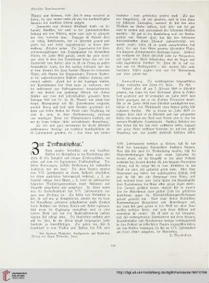 13: Zur Denkmalspflege