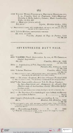 Seventeenth day´s sale (Nr. 3813 - 4019)