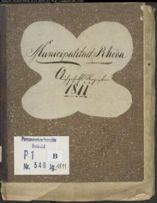 Zivilstandsregister der Gemeinde Rheda, Kreis Wiedenbrück (1811) (Gemeinde: Gemeinde Rheda)