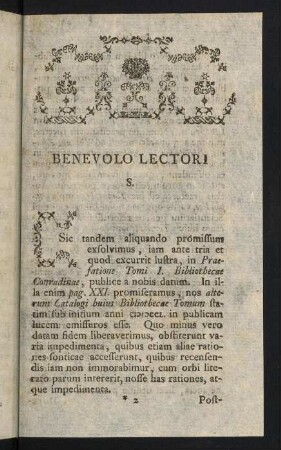 2r-4v, Benevolo Lectori S.