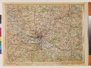 Karte von der Umgebung von Hamburg
