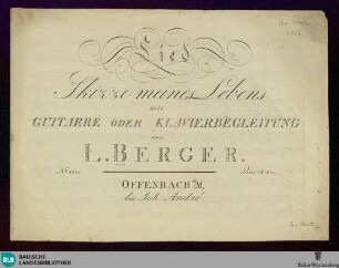 Lied Skizze meines Lebens : mit Guitarre oder Klavierbegleitung
