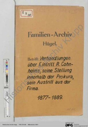 Personalia Richard Cohnheim