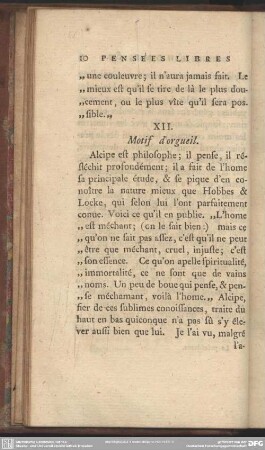 XII. Motif d´orgueil