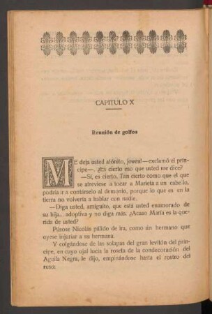 Capítulo X - Reunión de golfos