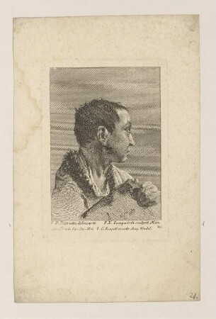 Kopfstudie eines Mannes (Piazzetta, Jungwierth, Köpfe, 23)
