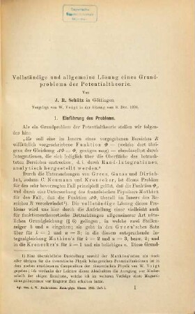 Nachrichten von der Gesellschaft der Wissenschaften zu Göttingen, Mathematisch-Physikalische Klasse, 1895